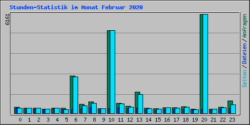 Stunden-Statistik im Monat Februar 2020