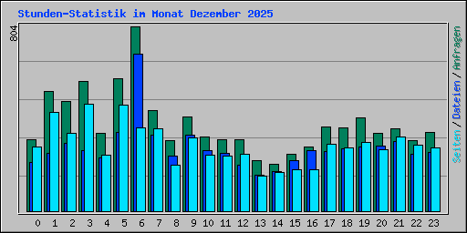 Stunden-Statistik im Monat Dezember 2025