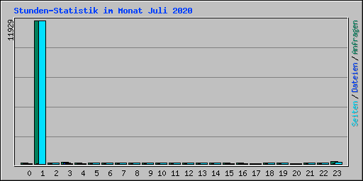 Stunden-Statistik im Monat Juli 2020
